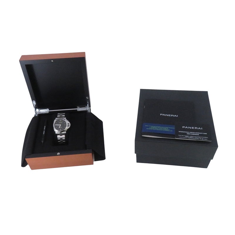 パネライ ルミノール マリーナ 1950 3デイズ オートマティック アッチャイオ PAM00722 PANERAI 腕時計 黒文字盤
