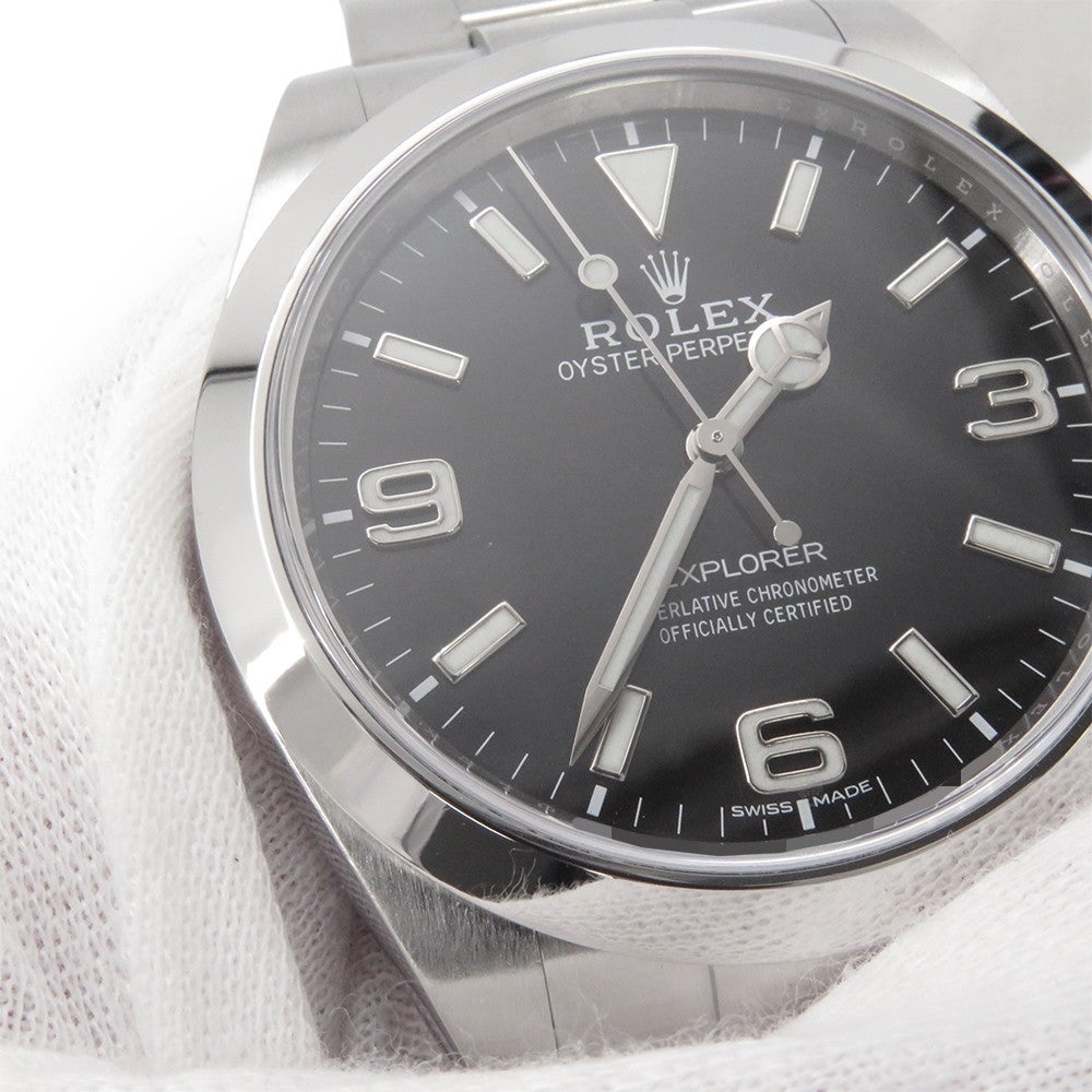 ロレックス エクスプローラー1 ランダムシリアル ルーレット 214270 ROLEX 腕時計 黒文字盤 ロレックス エクスプローラー1 ランダムシリアル ルーレット 214270