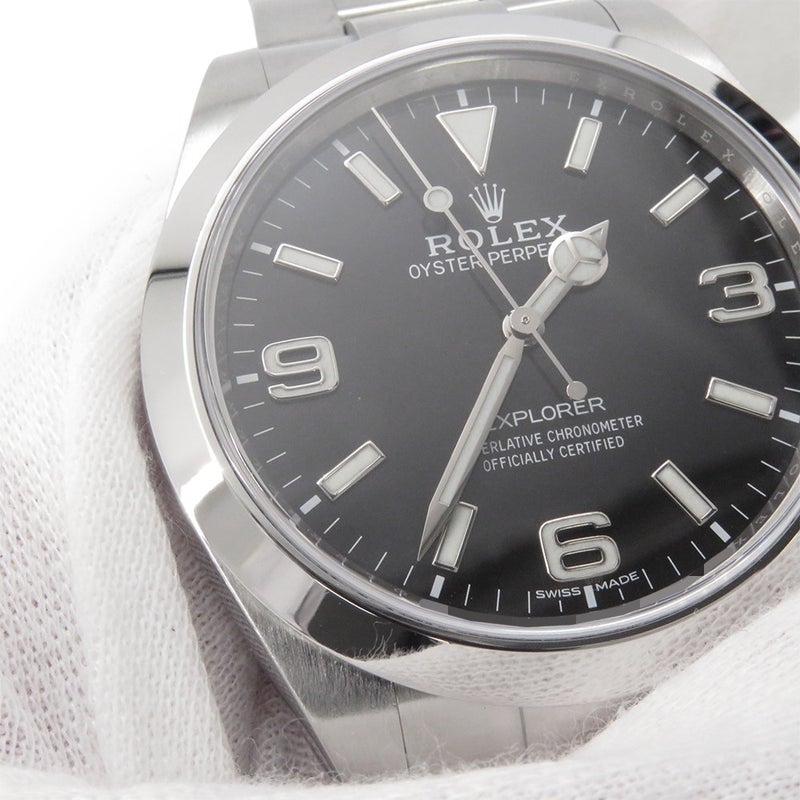 ロレックス エクスプローラー1 ランダムシリアル ルーレット 214270 ROLEX 腕時計 黒文字盤