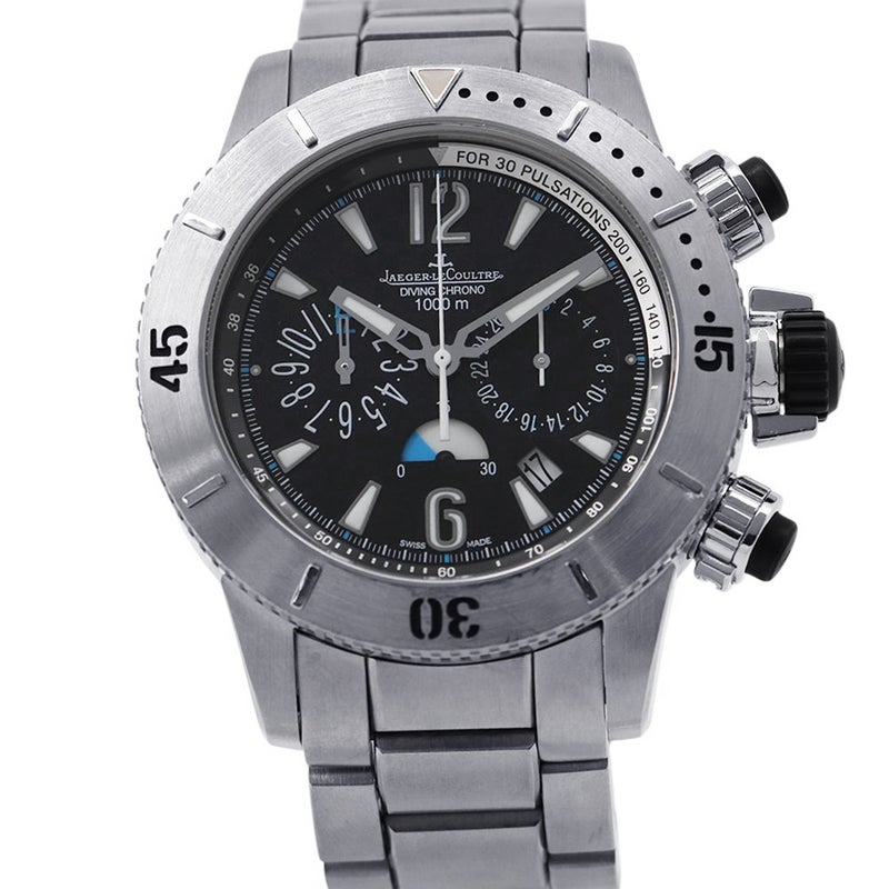 ジャガールクルト マスター コンプレッサー ダイビング クロノグラフ JAEGER-LECOULTRE 腕時計 黒文字盤