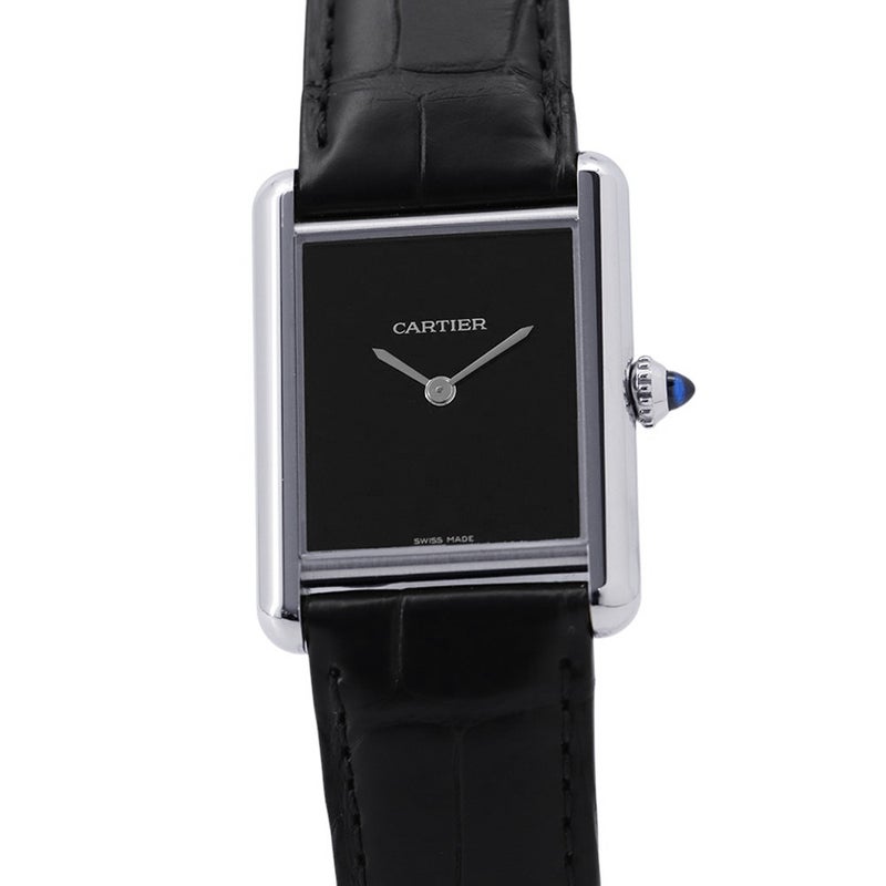 カルティエ タンク マスト ドゥ カルティエ ウォッチ LM WSTA0072 Cartier 腕時計 黒文字盤