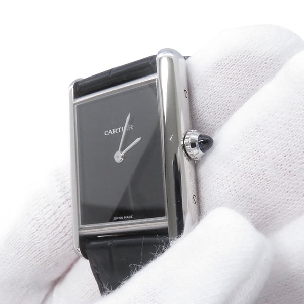 カルティエ タンク マスト ドゥ カルティエ ウォッチ LM WSTA0072 Cartier 腕時計 黒文字盤