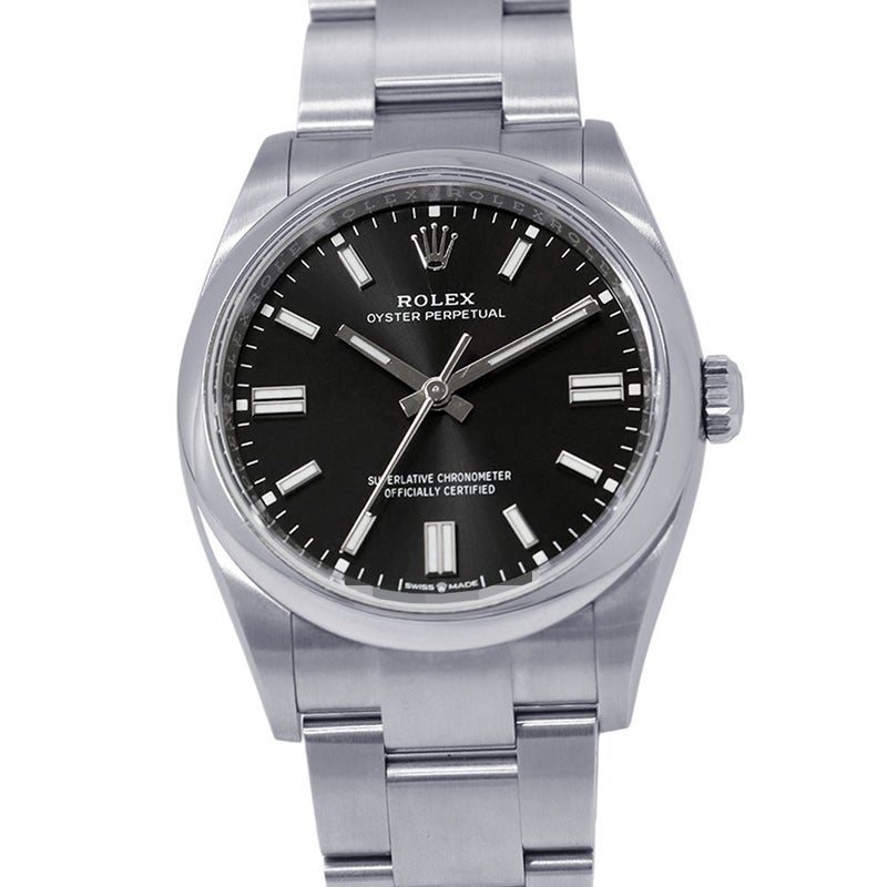 ロレックス オイスターパーペチュアル36 ランダムシリアル ルーレット 126000 ROLEX 腕時計 黒文字盤