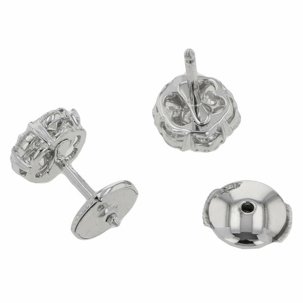ヴァンクリーフ&アーペル ピアス フルーレット ピアス スモール ダイヤモンド 1.10ct K18WGホワイトゴールド ジュエリー