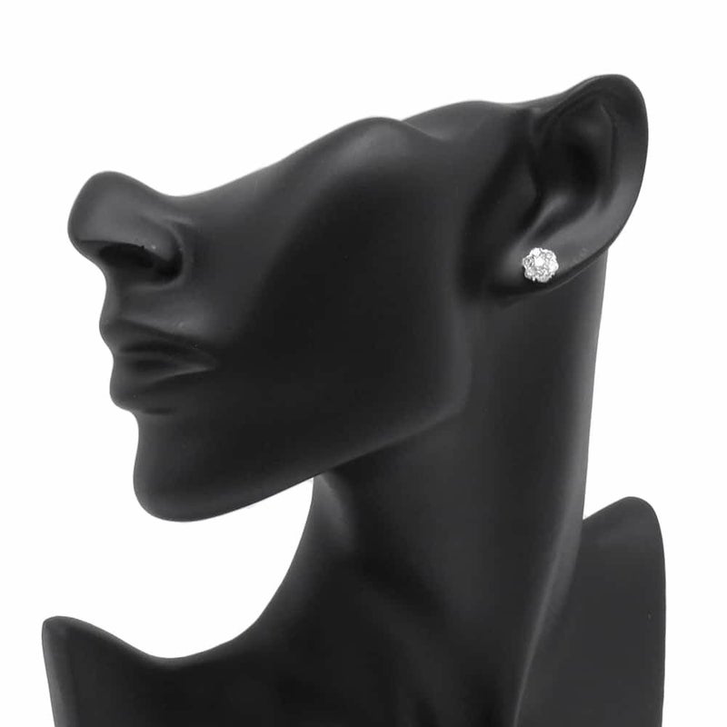 ヴァンクリーフ&アーペル ピアス フルーレット ピアス スモール ダイヤモンド 1.10ct K18WGホワイトゴールド ジュエリー