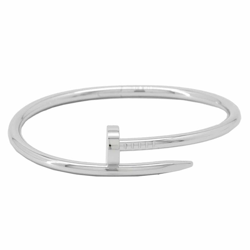 カルティエ ブレスレット ジュスト アン クル ブレスレット クラシック K18WGホワイトゴールド サイズ17 B6048317 Cartier バングル