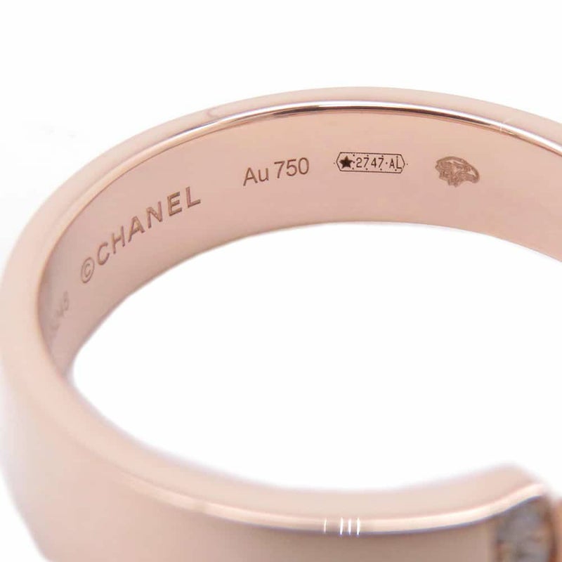 シャネル リング エターナル シャネル N°5 リング ダイヤ 中石1P 0.25ct/19P 約0.20ct K18PGピンクゴールド サイズ53 J12187 指輪