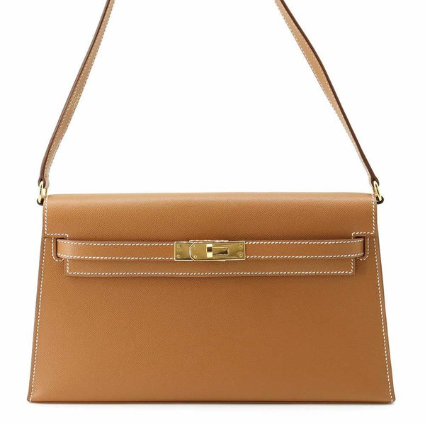 エルメス クラッチバッグ ケリーエラン ゴールド/ゴールド金具 ヴォーマダム B刻印 2wayショルダー