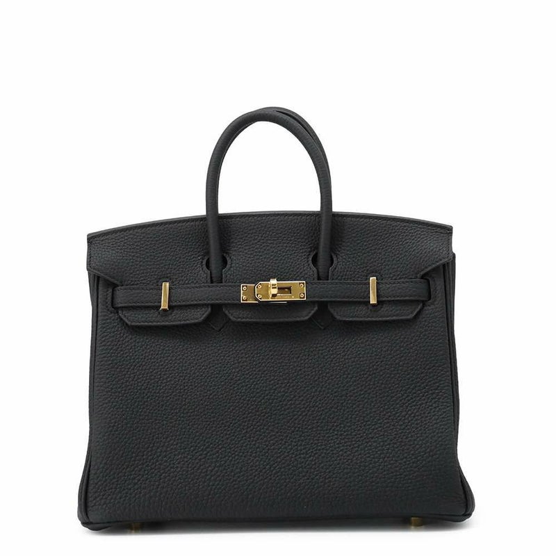 エルメス バーキン25 ブラック/ゴールド金具 トゴ B刻印 HERMES Birkin ハンドバッグ 黒