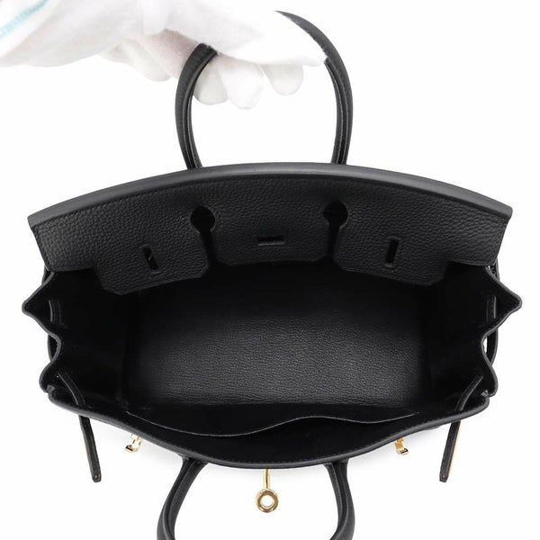 エルメス バーキン25 ブラック/ゴールド金具 トゴ B刻印 HERMES Birkin ハンドバッグ 黒