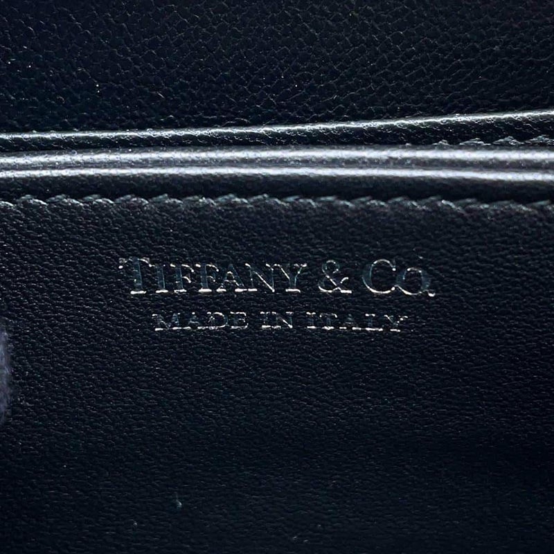 ティファニー コインケース レザー Tiffany&Co. 財布 小銭入れ ラウンドファスナー 黒