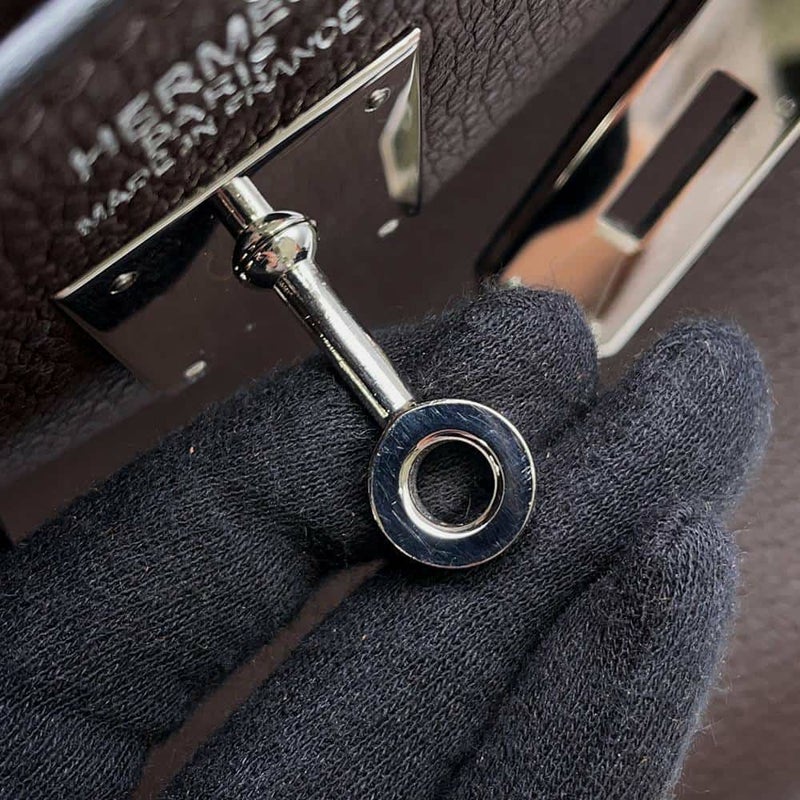 エルメス ハンドバッグ ケリー35 内縫い ショコラ/シルバー金具 トゴ □J刻印 2way