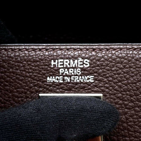 エルメス ハンドバッグ ケリー35 内縫い ショコラ/シルバー金具 トゴ □J刻印 2way