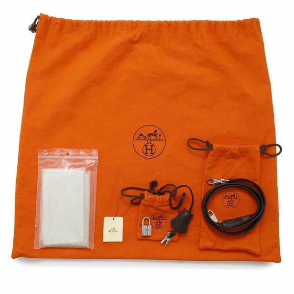 エルメス ハンドバッグ ケリー35 内縫い ショコラ/シルバー金具 トゴ □J刻印 2way