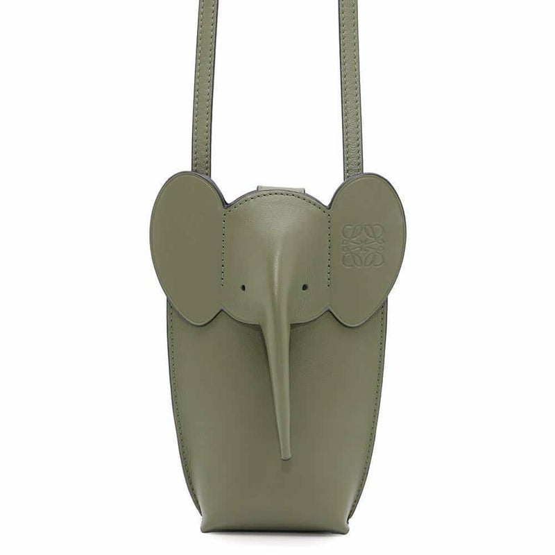 ロエベ ショルダーバッグ アニマルコレクション エレファント ポケット レザー C623B02X04 LOEWE ゾウ