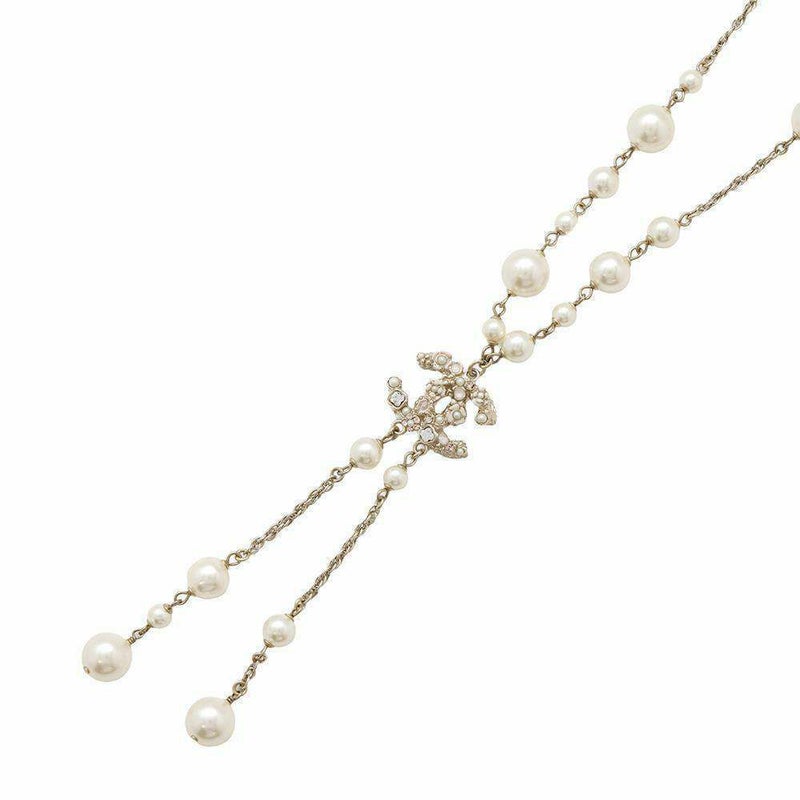 シャネル ネックレス ココマーク フラワーモチーフ パール ラインストーン B11A CHANEL アクセサリー