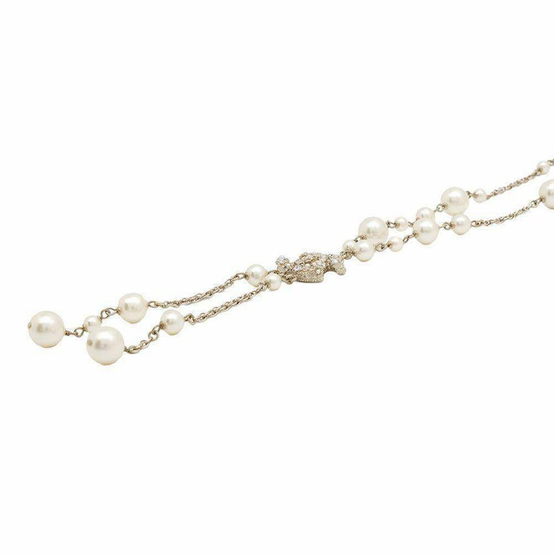 シャネル ネックレス ココマーク フラワーモチーフ パール ラインストーン B11A CHANEL アクセサリー
