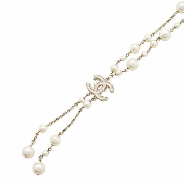 シャネル ネックレス ココマーク フラワーモチーフ パール ラインストーン B11A CHANEL アクセサリー