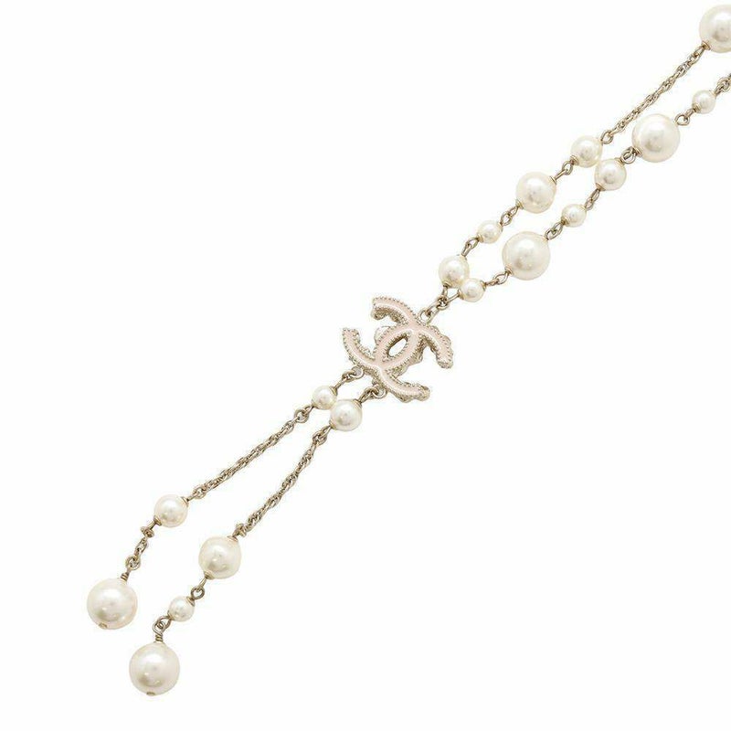 シャネル ネックレス ココマーク フラワーモチーフ パール ラインストーン B11A CHANEL アクセサリー