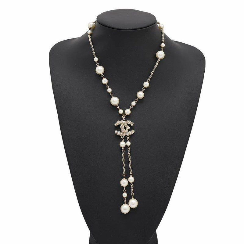 シャネル ネックレス ココマーク フラワーモチーフ パール ラインストーン B11A CHANEL アクセサリー