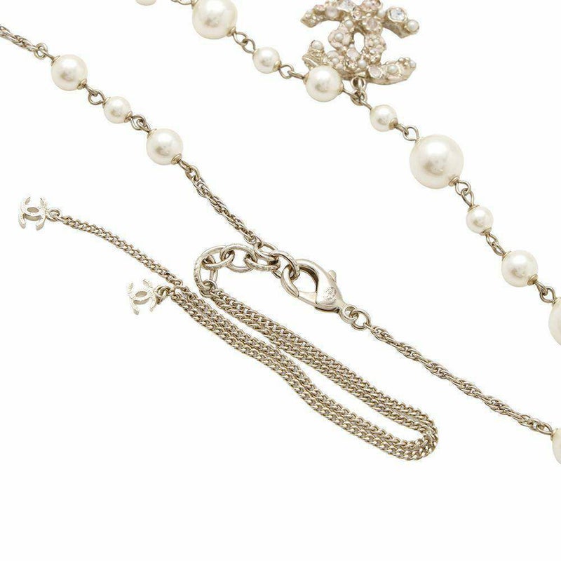 シャネル ネックレス ココマーク フラワーモチーフ パール ラインストーン B11A CHANEL アクセサリー