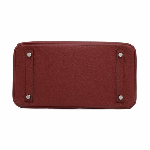 エルメス バーキン30 ルージュグレナ/シルバー金具 トゴ W刻印 HERMES Birkin ハンドバッグ