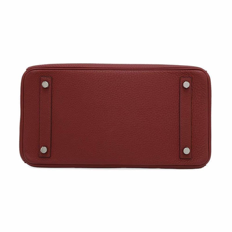 エルメス バーキン30 ルージュグレナ/シルバー金具 トゴ W刻印 HERMES Birkin ハンドバッグ