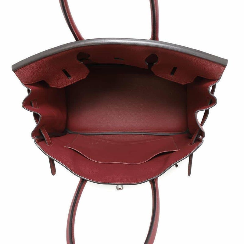 エルメス バーキン30 ルージュグレナ/シルバー金具 トゴ W刻印 HERMES Birkin ハンドバッグ