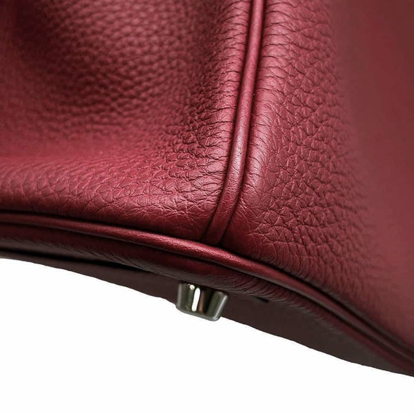 エルメス バーキン30 ルージュグレナ/シルバー金具 トゴ W刻印 HERMES Birkin ハンドバッグ