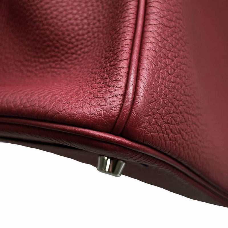 エルメス バーキン30 ルージュグレナ/シルバー金具 トゴ W刻印 HERMES Birkin ハンドバッグ