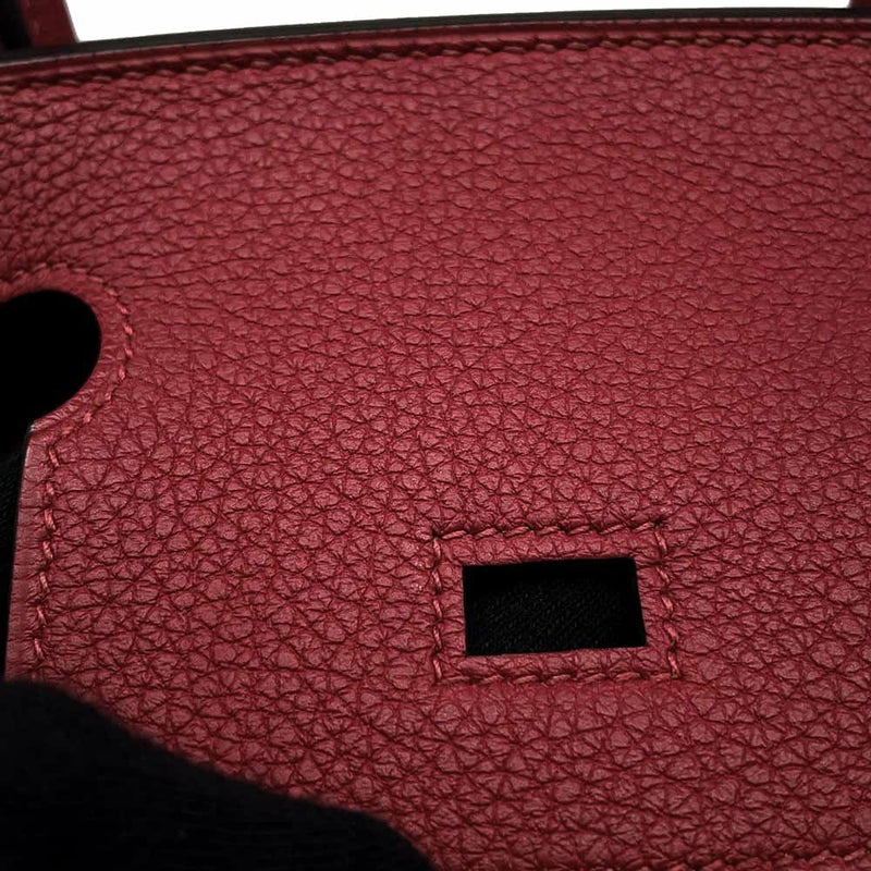 エルメス バーキン30 ルージュグレナ/シルバー金具 トゴ W刻印 HERMES Birkin ハンドバッグ