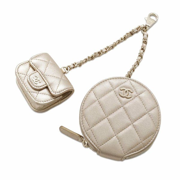 シャネル ノベルティ コインケース Airpodsproケース レザー CHANEL 2024年イヤーズギフト