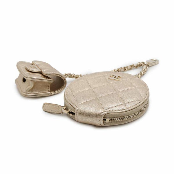 シャネル ノベルティ コインケース Airpodsproケース レザー CHANEL 2024年イヤーズギフト