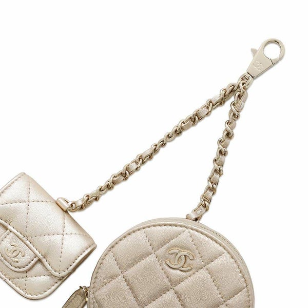 シャネル ノベルティ コインケース Airpodsproケース レザー CHANEL 2024年イヤーズギフト