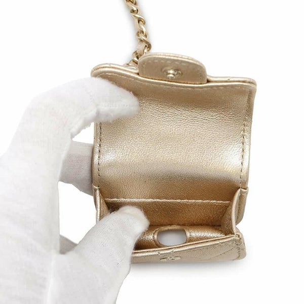 シャネル ノベルティ コインケース Airpodsproケース レザー CHANEL 2024年イヤーズギフト