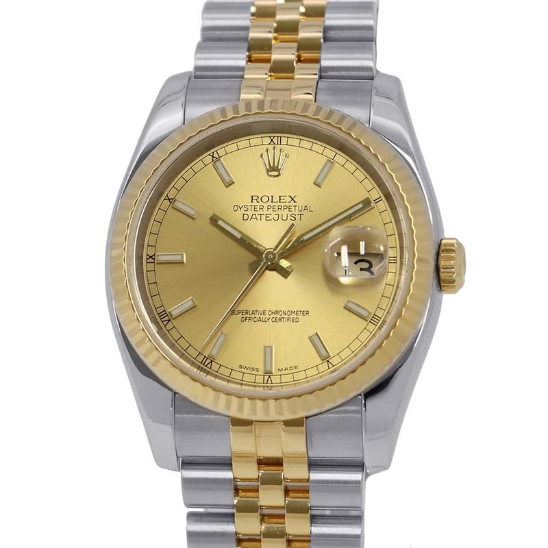 ロレックス デイトジャスト D番 116233 ROLEX 腕時計 シャンパン文字盤