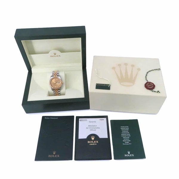 ロレックス デイトジャスト D番 116233 ROLEX 腕時計 シャンパン文字盤