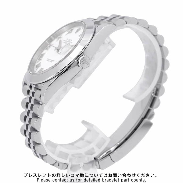 ロレックス デイトジャスト41 ランダムシリアル ルーレット 126300 ROLEX 腕時計 白文字盤 ローマン