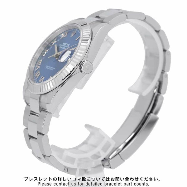 ロレックス デイトジャスト41 SS/K18WG 126334 ROLEX 腕時計 アズーロ ブルー文字盤 ローマン