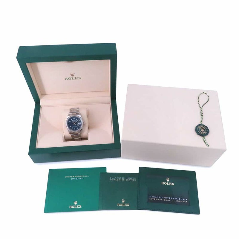 ロレックス デイトジャスト36 126200 ROLEX 腕時計 ブライトブルー文字盤