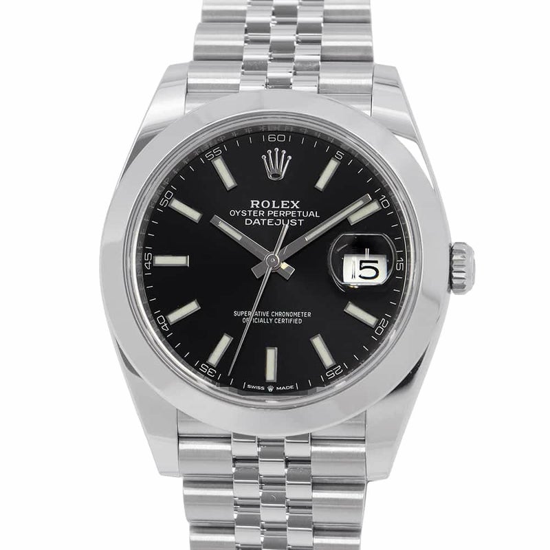 ロレックス デイトジャスト 126300 ROLEX 腕時計 黒文字盤