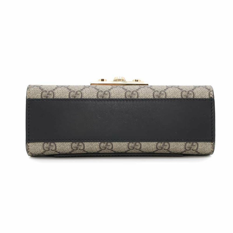 グッチ チェーンショルダーバッグ GGスプリーム パドロック スモール 409487 GUCCI 黒