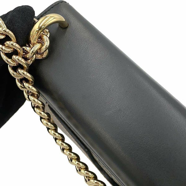 グッチ チェーンショルダーバッグ GGスプリーム パドロック スモール 409487 GUCCI 黒