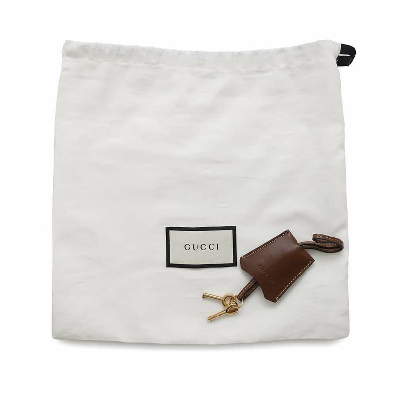 グッチ チェーンショルダーバッグ GGスプリーム パドロック スモール 409487 GUCCI 黒