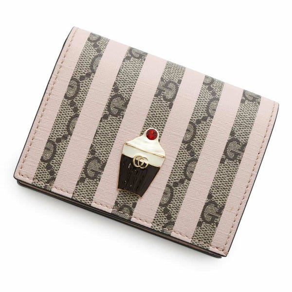 グッチ 二つ折り財布 GGスプリーム アイスクリーム レザー 701489 GUCCI 財布