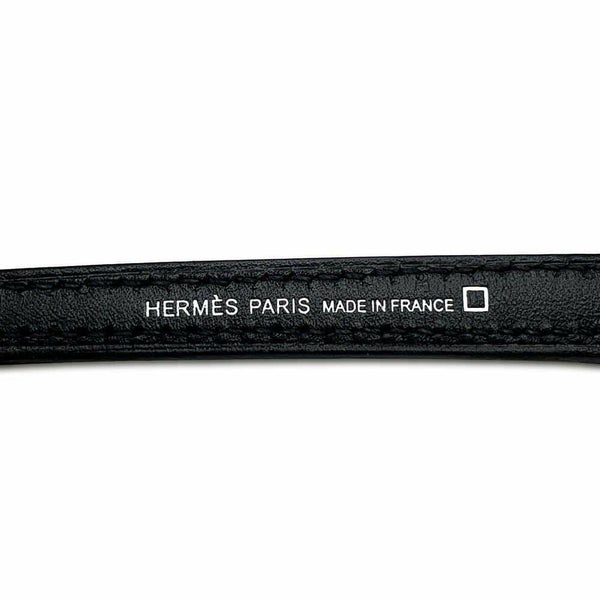 エルメス ロックチャーム ブラック/シルバー金具 タデラクト/スイフト/アリゲーターシャイン B刻印 ソーブラック 黒