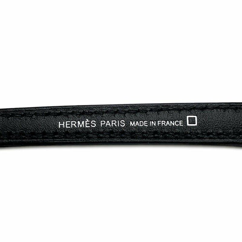 エルメス ロックチャーム ブラック/シルバー金具 タデラクト/スイフト/アリゲーターシャイン B刻印 ソーブラック 黒