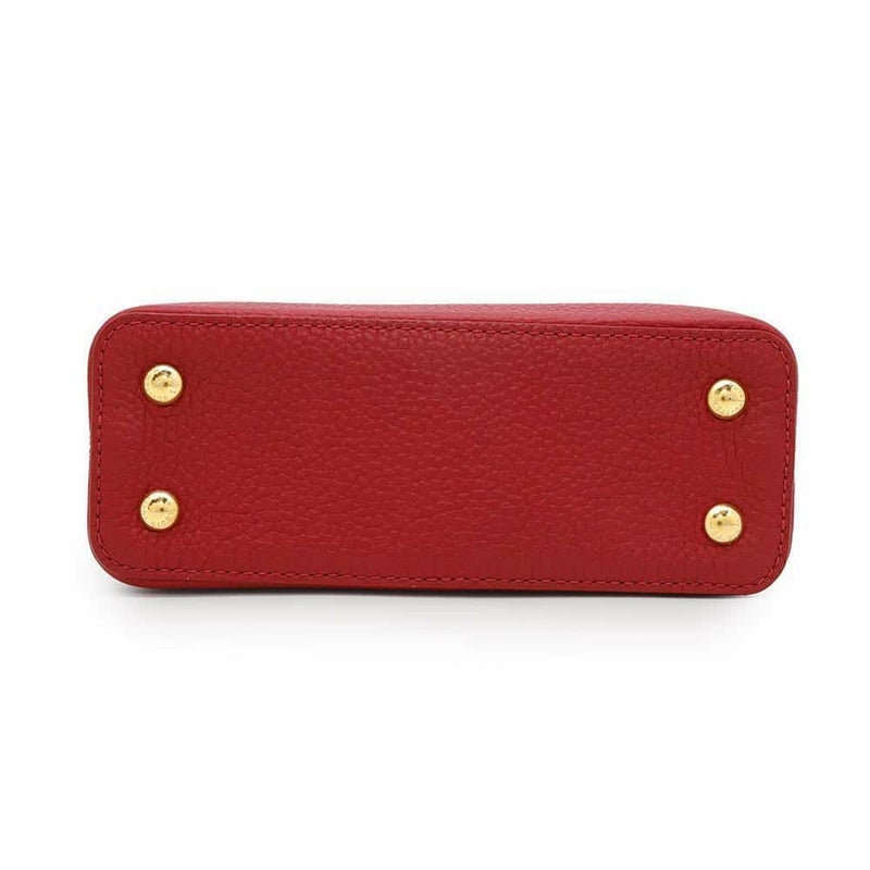 ルイヴィトン ハンドバッグ トリヨンレザー カプシーヌMINI M56845 2way レッド