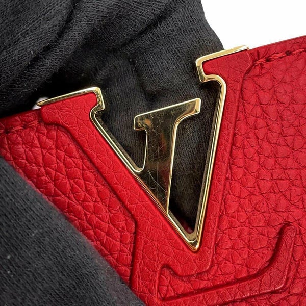 ルイヴィトン ハンドバッグ トリヨンレザー カプシーヌMINI M56845 2way レッド