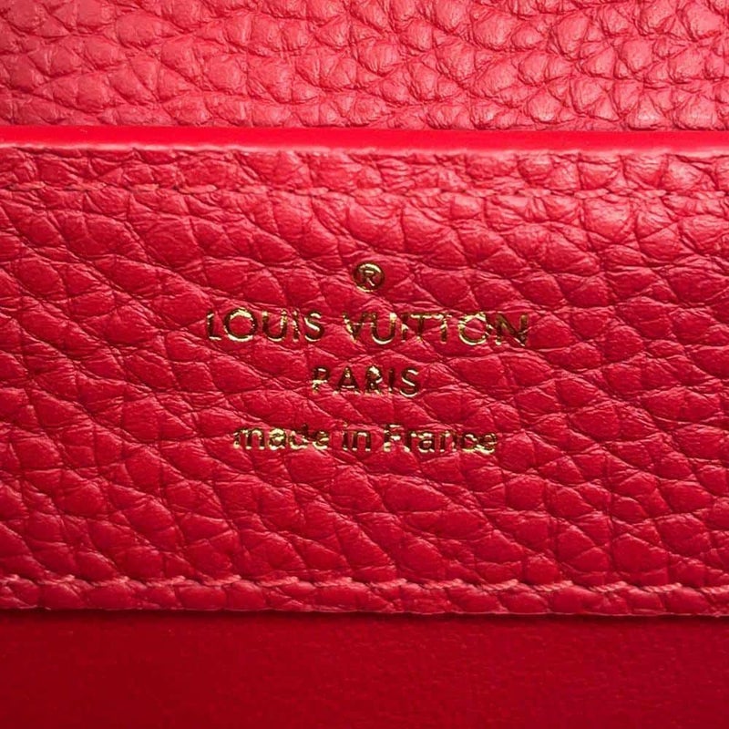 ルイヴィトン ハンドバッグ トリヨンレザー カプシーヌMINI M56845 2way レッド